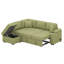Canapé d'angle modulaire en L avec canapé-lit escamotable en L-115750854