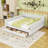 King Size Upholstered Daybed with Built-in USB Ports and Dual Storage Drawers-1918861481