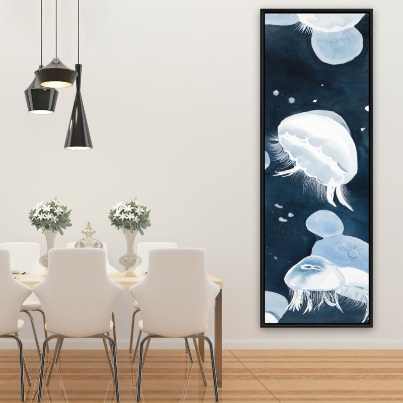 «Jellyfishs» sur toile, H 60 po x l 20 po
