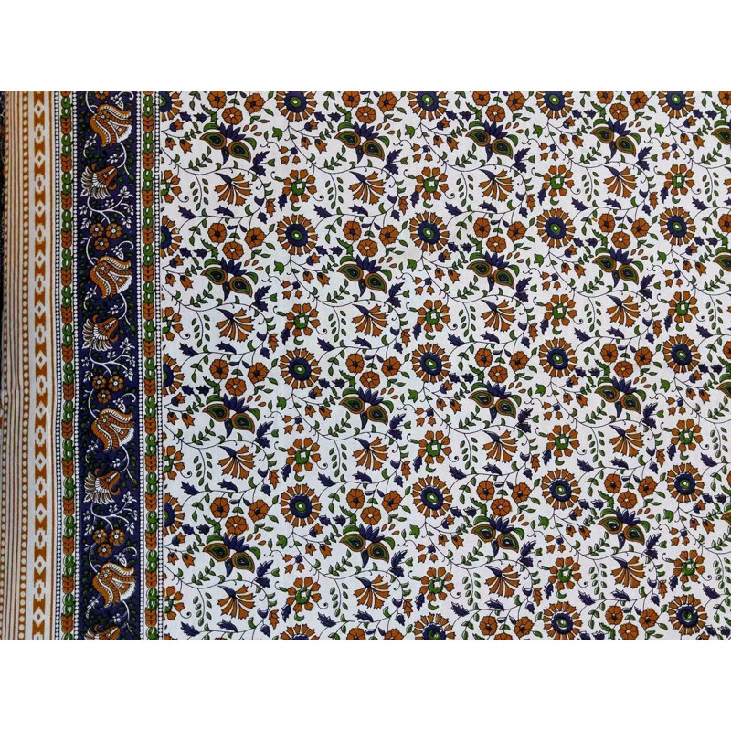 Tapisserie floral en coton, H 72 po x l 106 po, Mauve