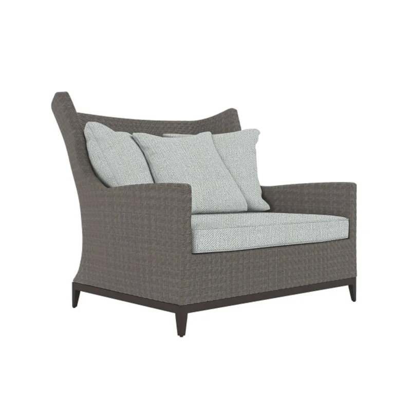 Captiva Patio Chair with Cushions, Light Grey Linen 6032-010
