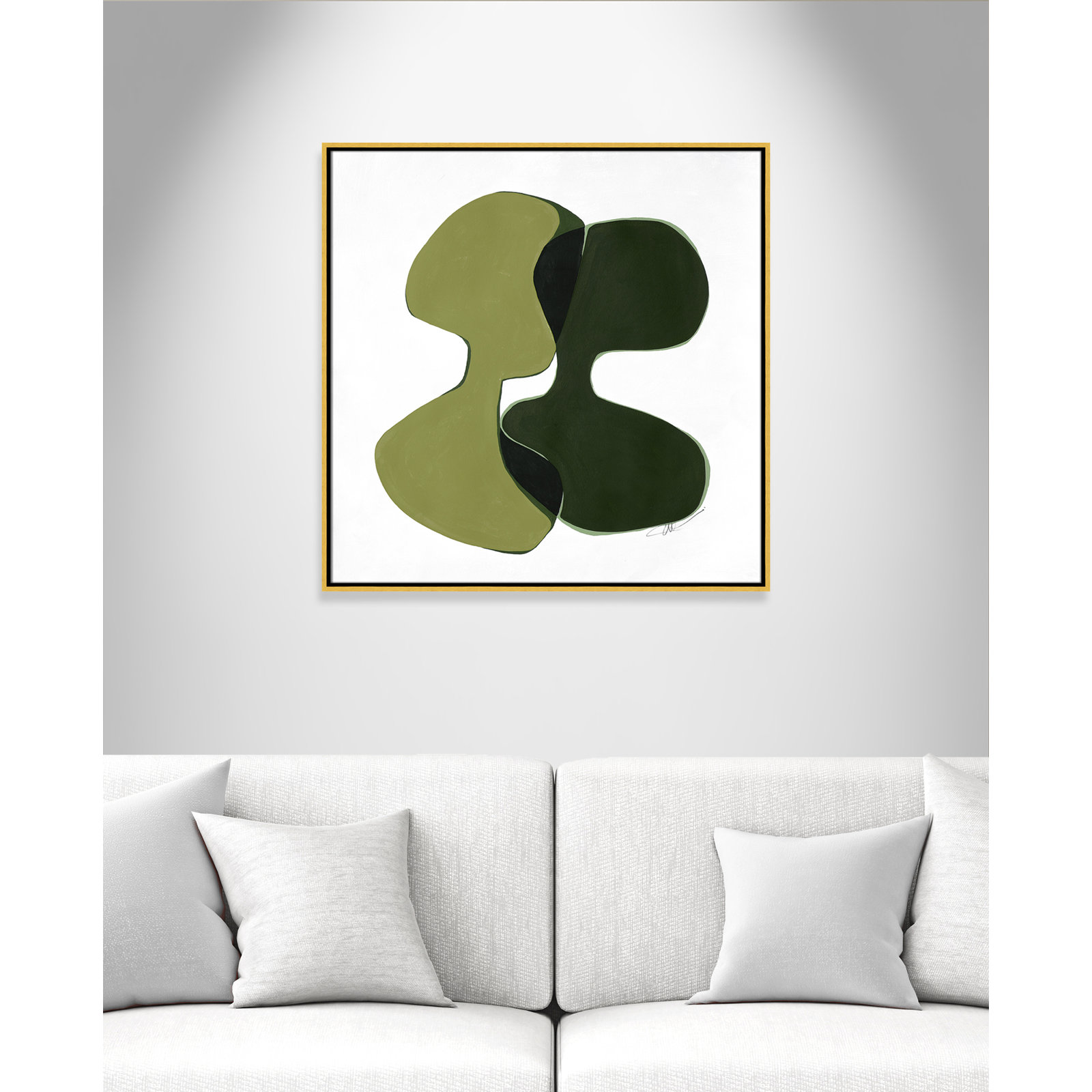 Unity I Print by , 31.5" H x 31.5" W, Gold