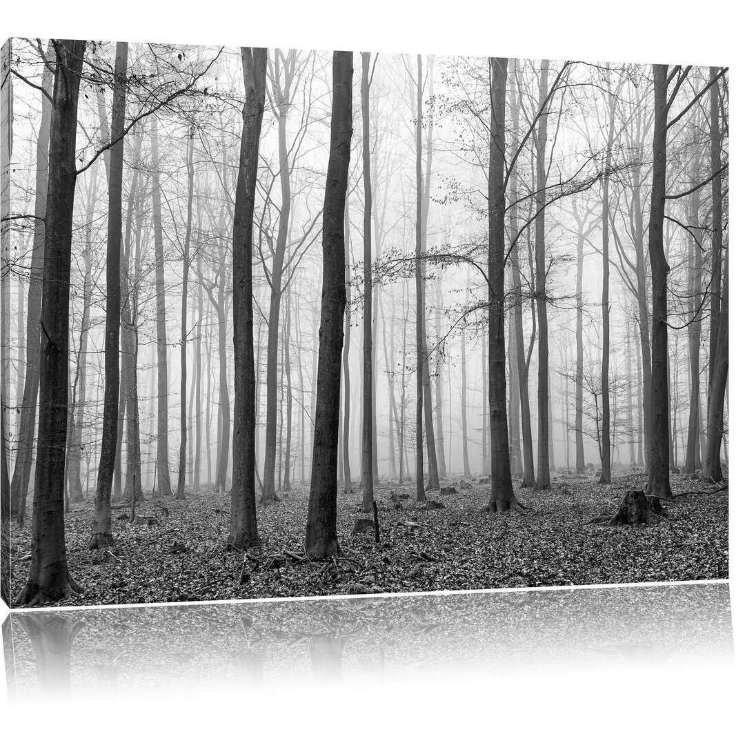 Leinwandbild „Abstrakter Wald“, Fotodruck