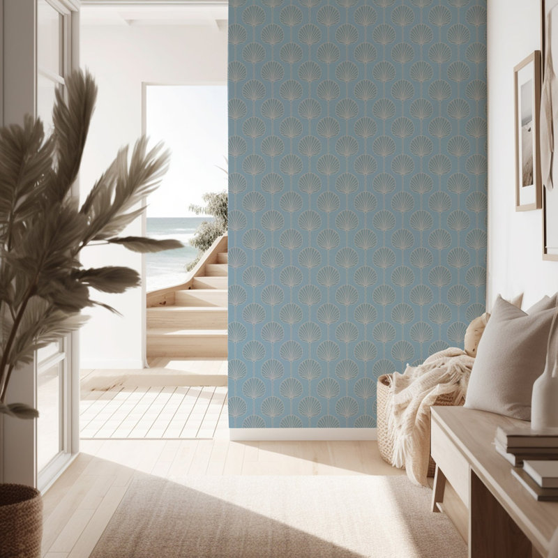 Deco Lily - Sky Blue Wallpaper, Sky, Non-pasted