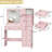 39" W Modern Makeup Vanity with LED Lighted Mirror, 5 Drawers, Power Outlet & Hidden Jewelry Organizer for Bedroom-2026026702