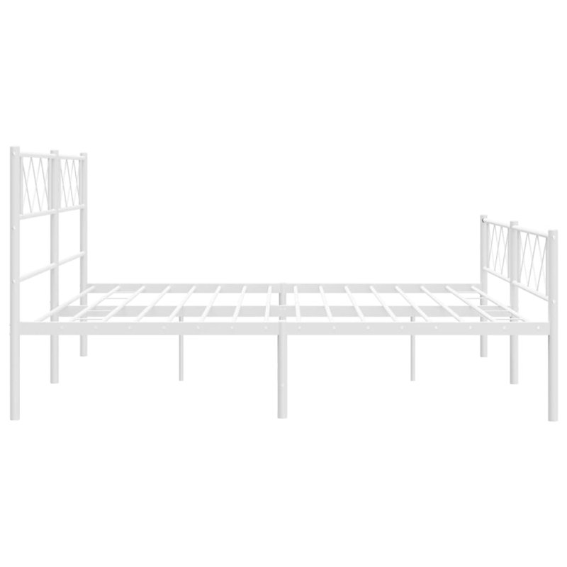 Nicodemo Metal Bed, Split California King, White