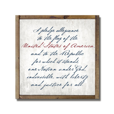 " Script Pledge Of Allegiance "