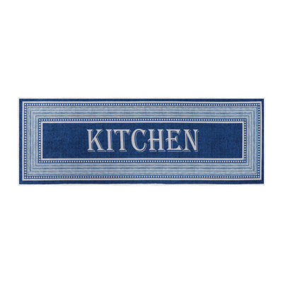Tapis de cuisine antidérapant lavable - Tapis de cuisine 70% coton devant l'évier - 20 x 59 pouces