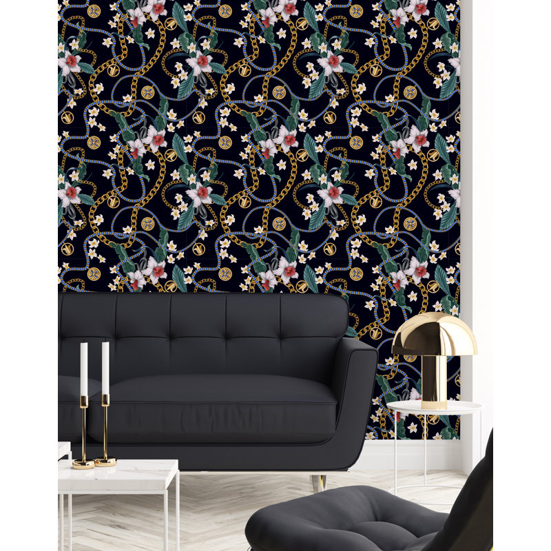 Panneau de papier peint, L 18,75 po x l 25 po, Vinyle