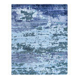 Overdyed One-of-a-Kind Rectangle 8'2" X 10'2" Hand Knotted Area Rug