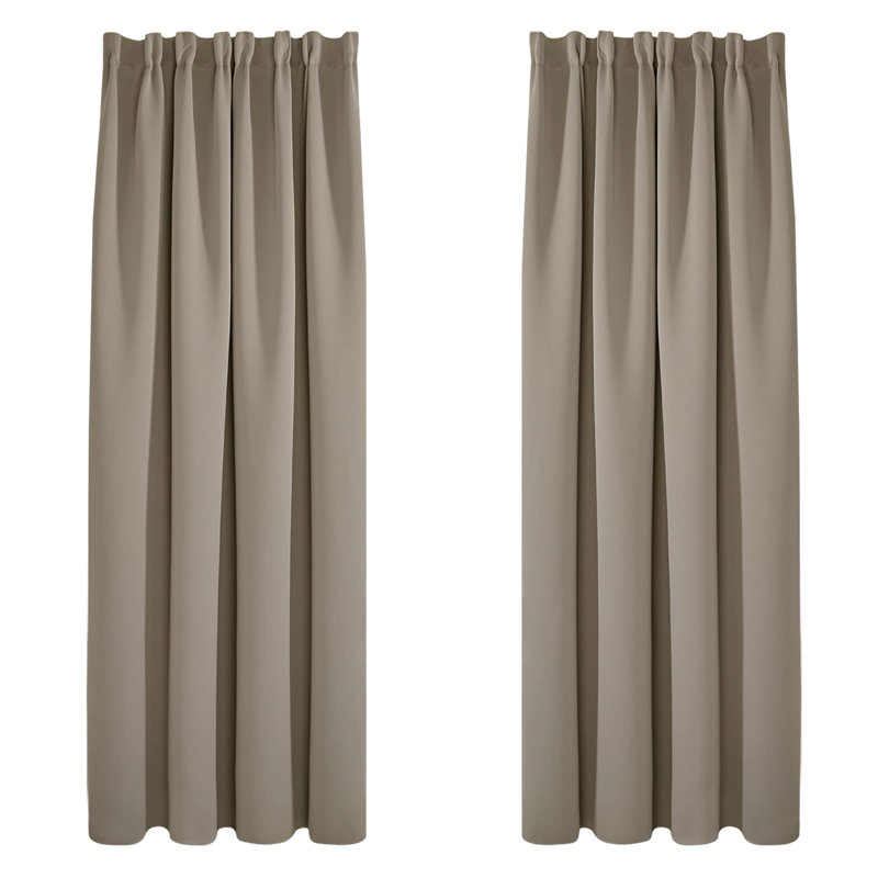 Ragne Blackout Curtain Pair, 55cm Width x 180cm Drop