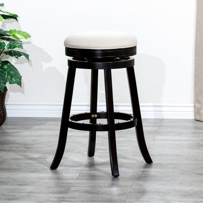 Siège de bar pivotant de 30 po, finition, tabouret en tissu douillet, coussin d'assise, fabrication, fonctionnalité et confort