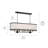 8 - Light Dimmable Linear Chandelier-70048070