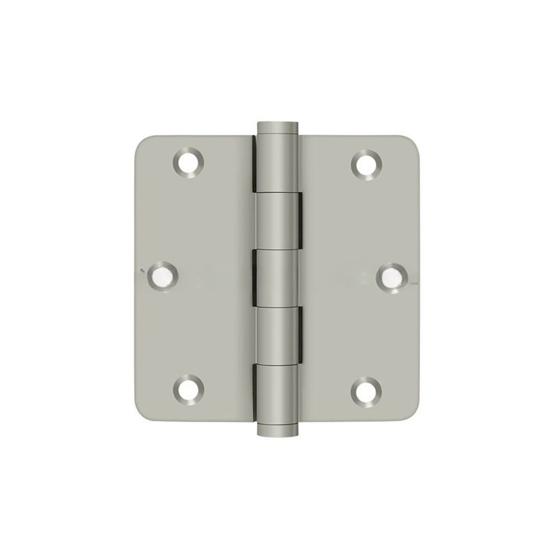 Deltana DSB35R415-R DSB35R415-R 3,5 "x 1 / 4R laiton massif paire de charnières nickel satiné, Nickel brossé