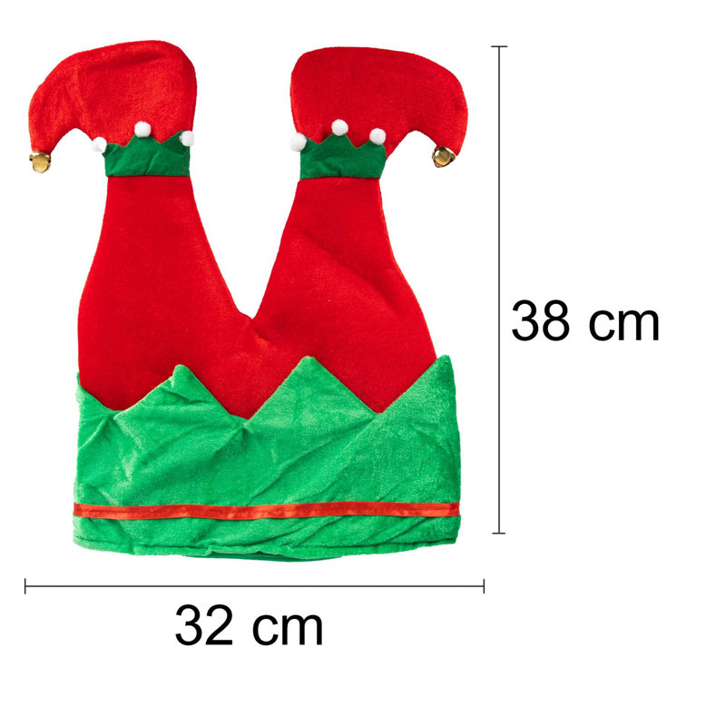 Elf Legs Christmas Hat with Jingle Bells for Festive Parties and Holiday Fun