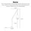 Lampe sur pied Mid-Century en fer forgé et verre Mid-Century-339963889