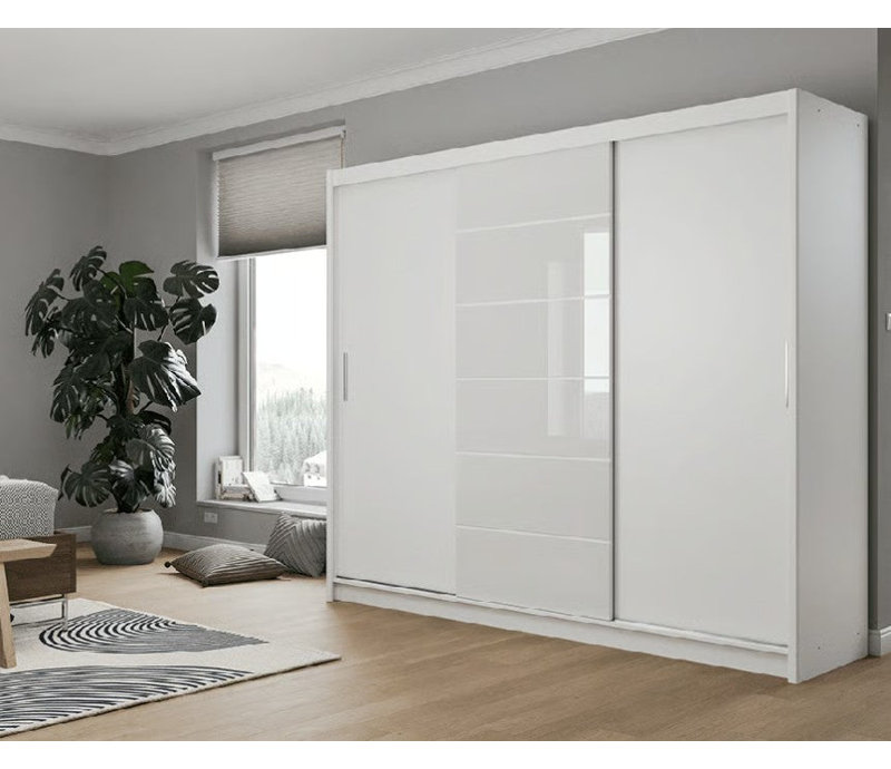 Manufactured Wood Wardrobe, White