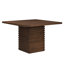 Ensemble de salle à manger moderne 5 pièces pour 5 personnes avec table cannelée et chaises en bois d'hévéa Ellis-133012113-133012115