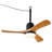 34" Plug-In Outdoor Wooden Ceiling  Fan With Light-F236