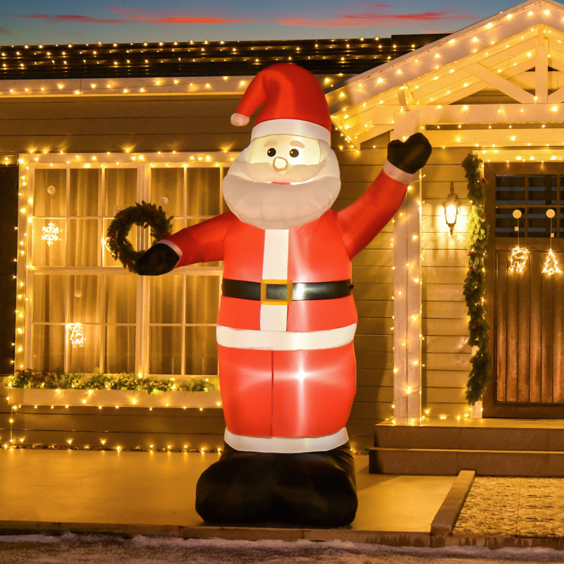 Grand Père Noël gonflable «Say Hi»