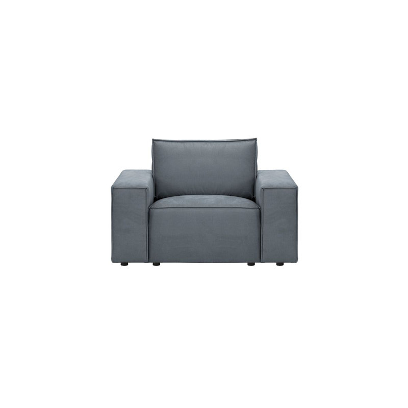 Upholstered Armchair, Grey