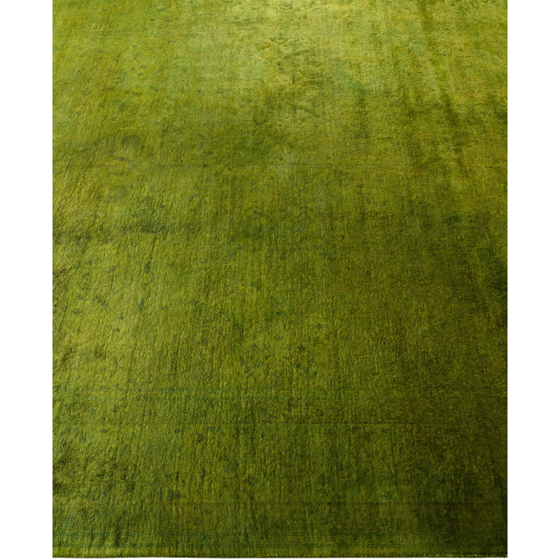 Overdyed One-of-a-Kind 6' 3" X 9' 1" Hand Knotted Area Rug