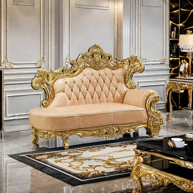Méridiennes d'intérieur haut de gamme de style européen, Accoudoir à droite (vu de face)