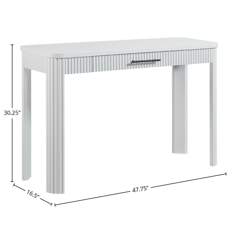 Lashon 48" Wide Desk, White