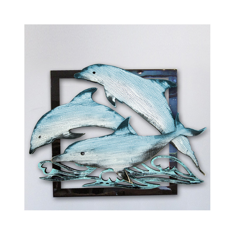 Handmade Coastal Wall Decor on Wood, 20" H x 22" W