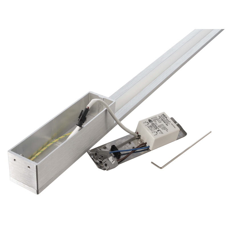 LED wall lamp 1-light Larga, Silver