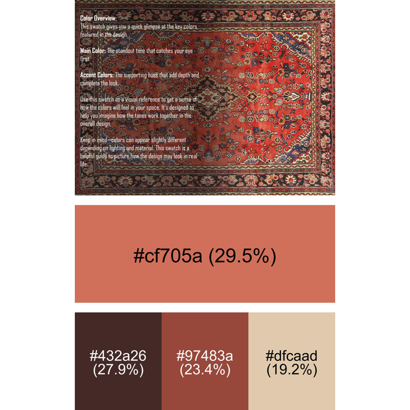 Oriental Indoor Rug, Rectangle 7' x 10'