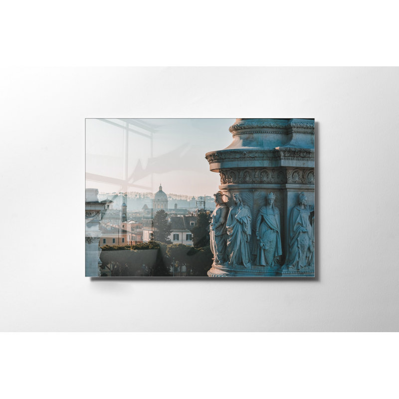 Superbe peinture murale en verre trempé 27,6 po x 39,4 po | 100% verre trempé, épaisseur: 0,16 pouce | Décoration élégante pour le salon ou le bureau, durable et facile à nettoyer, idée de cadeau parfaite