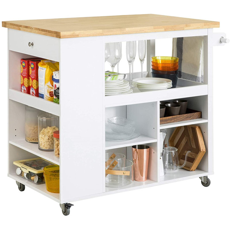Darson Wood Kitchen Cart