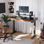 Metal Base Standing Desk with Power Outlet-1261263706-1261263707