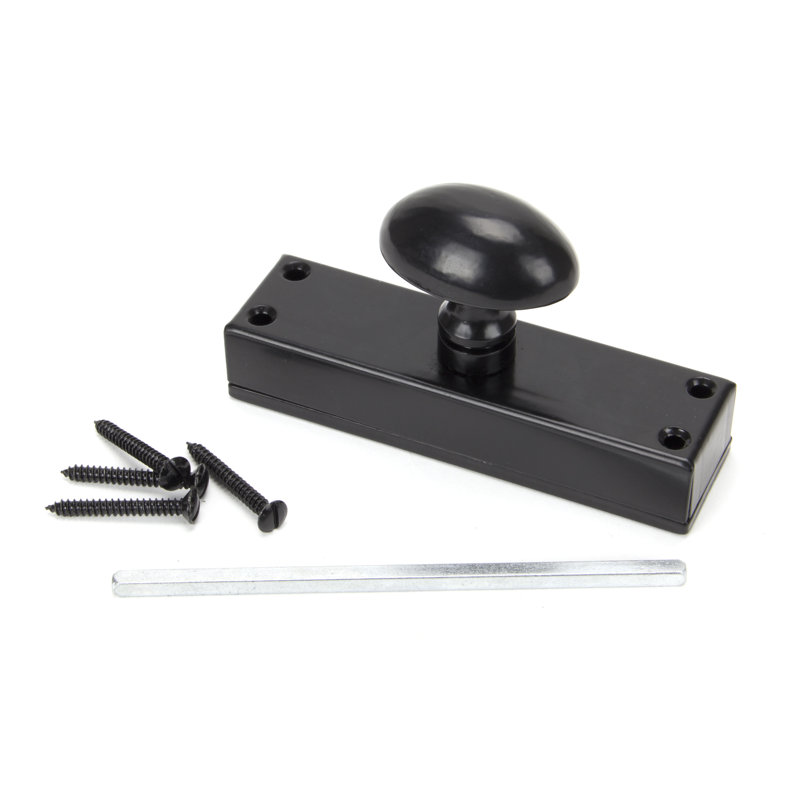 Cremone Pewter Knob for Bolt, Black