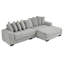 Canapé modulaire convertible en L, canapé-lit modulaire rembourré en velours côtelé-558455937