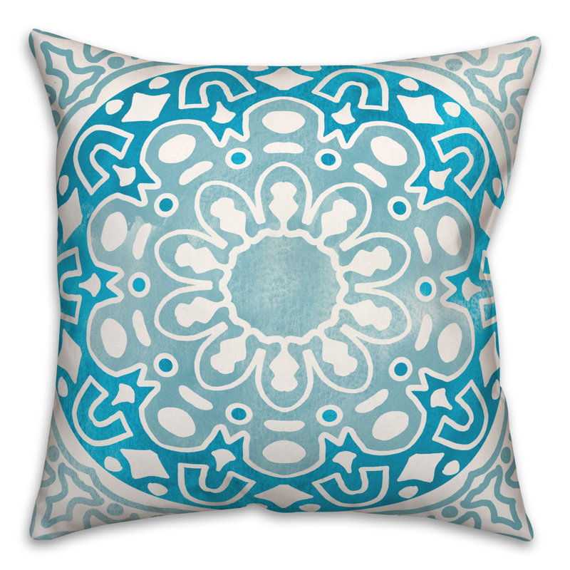 Housse et insert de coussin extérieur d'extérieur, Bleu sarcelle