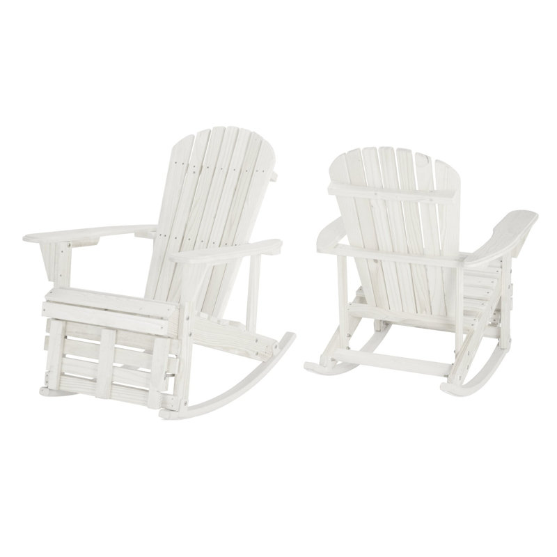 Apsana Outdoor Adirondack Chair, White