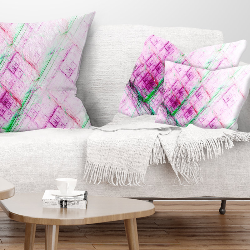 Coussin lombaire abstrait à motif fractal