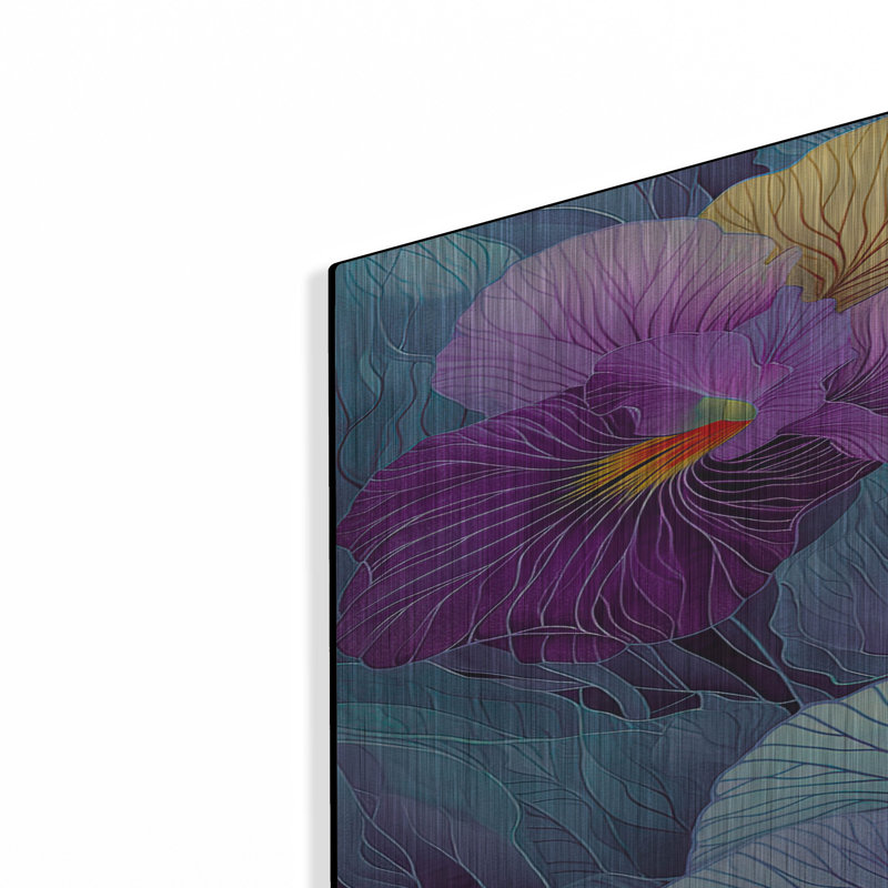 Art mural en métal Winston Porter «Pansies Of Thought Illustration» par Momart, H 36 po x l 24 po