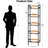 5-Tier Freestanding Wine Rack, 60 Bottles Wine Racks For Wall Mounted,Rustic Brown