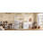 Full Size Wooden House Bed With Built-In LED Shelf Light, White-1419332302