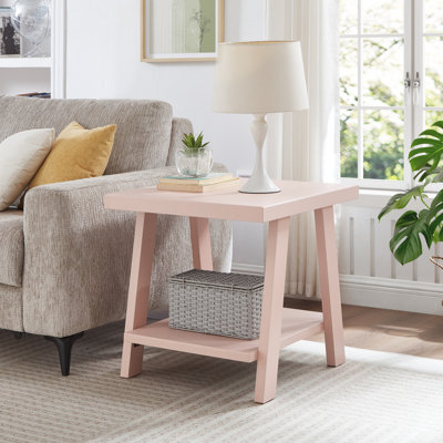 Angeleca End Table with Storage Shelf
