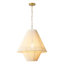 Luminaire suspendu 1 lumière en coton à 1 couche Boho