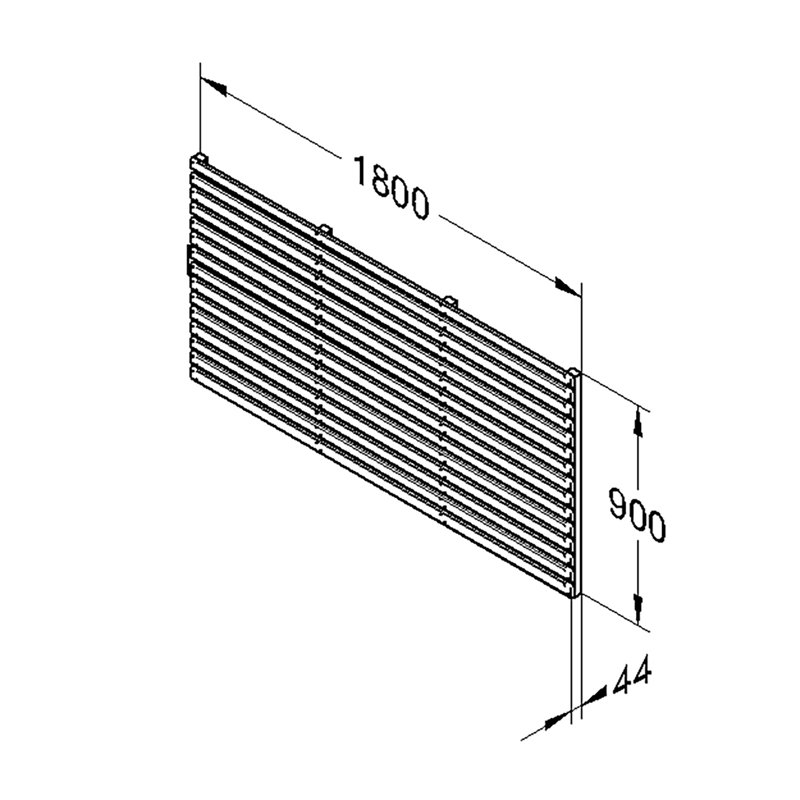 90cm H x 180cm W Natural Timber Wood Fence Panels