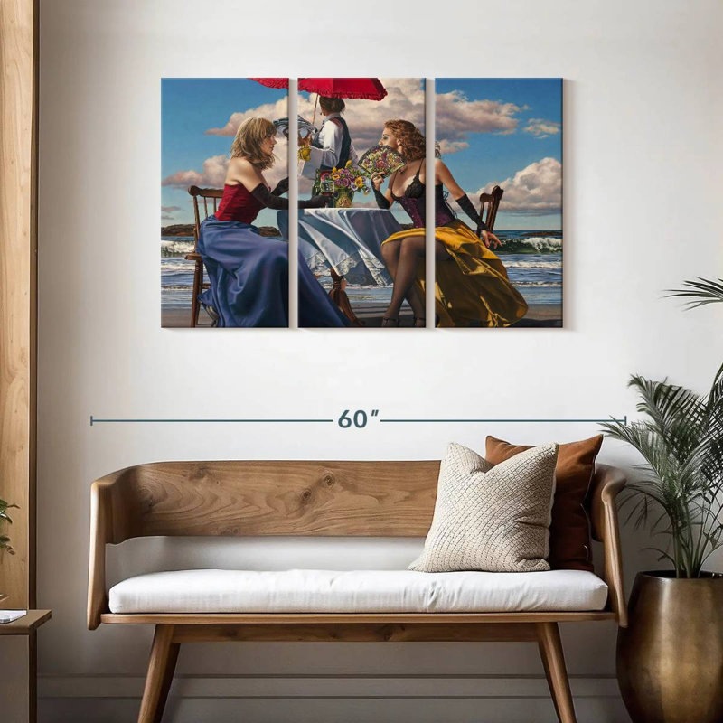 Leisha Cafe Oceanus, 28" H x 45" W