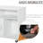 White Office Mobile Cabinet - Printer Stand With Caster Wheels, 2 Locking Breaks, Drawer, And 3 Shelves For Storing Supplies Files Home Space Pens Notebooks