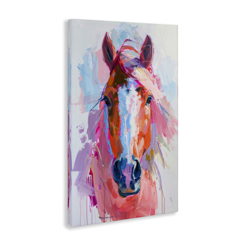«Sunset Horse Visage» par Petal Prints Design, H 24 po x l 16 po