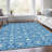 Washable Floral Indoor / Outdoor Rug-618964402