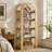 Arched 5-Tier Bookshelf Display Shelf Bookcase